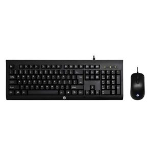 کیبورد و ماوس با سیم HP KM100 – ست کامل ۱۰۴ کلیدی با اتصال USB