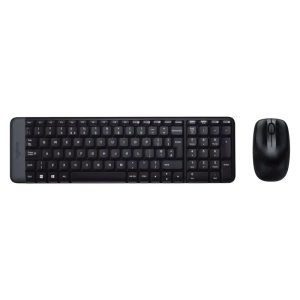 کیبورد و ماوس بی‌سیم لاجیتک MK220 – ست کمجا، مقاوم در برابر رطوبت با اتصال ۲.۴ گیگاهرتز
